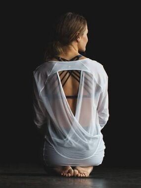 Lululemon Sheer Mesh Long Sleeve Top